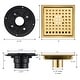 preview thumbnail 22 of 22, Luxier FD01 6 in. x 6 in. Stainless Steel Square Shower Floor Drain