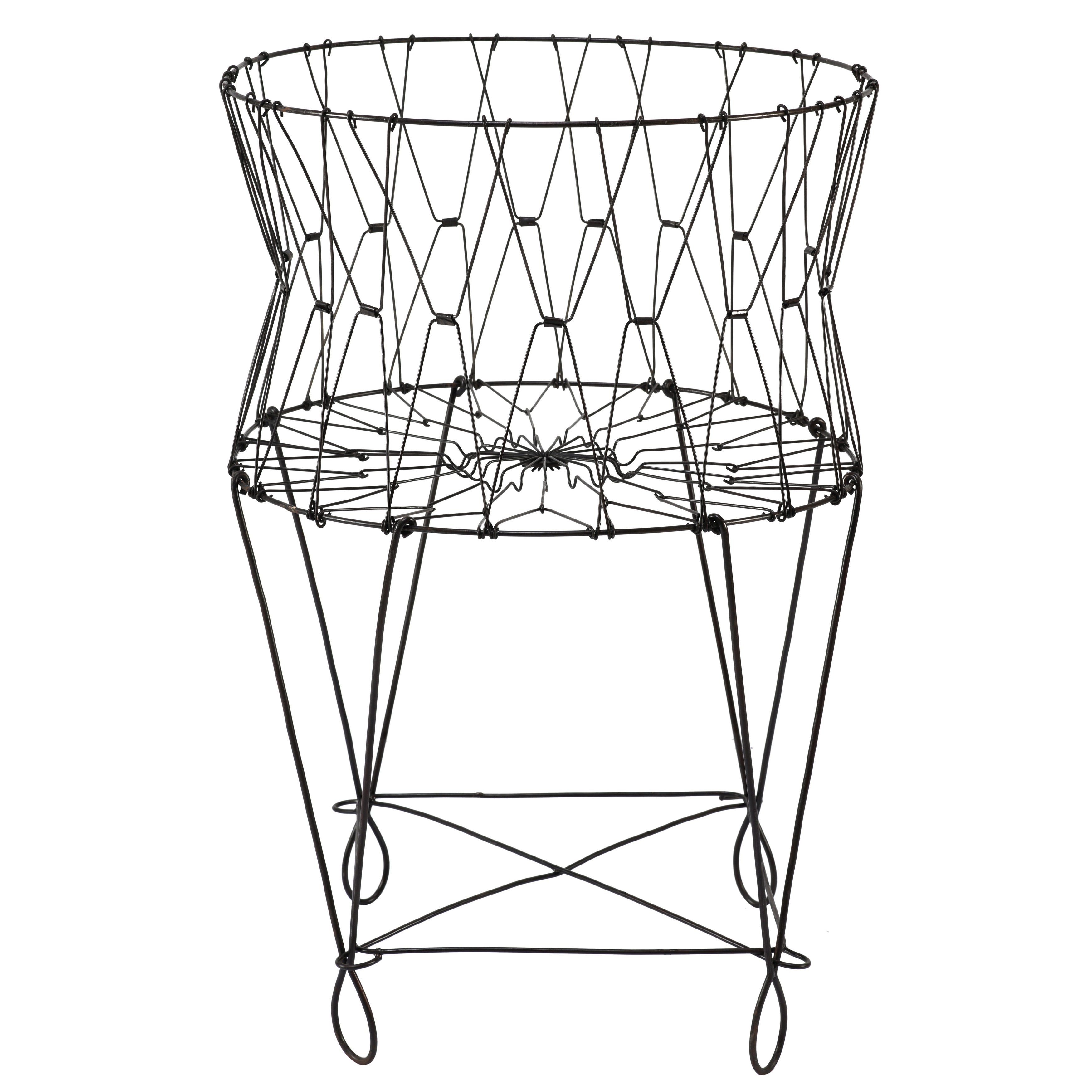 Durable Pop up Laundry Basket Wire Hamper With Zipper Close OVERSTOCK SALE !!! 