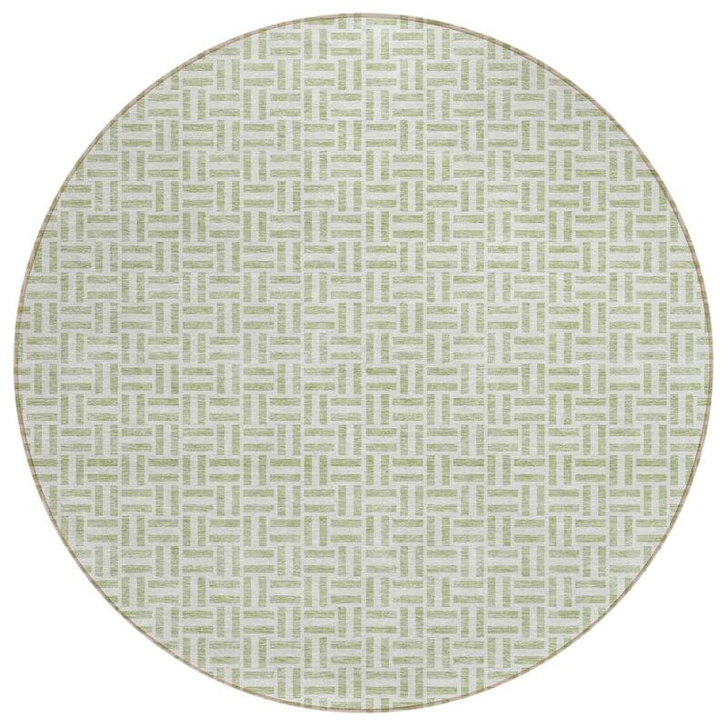 HomeRoots Geometric Transitional Rectangle Outdoor Rug
