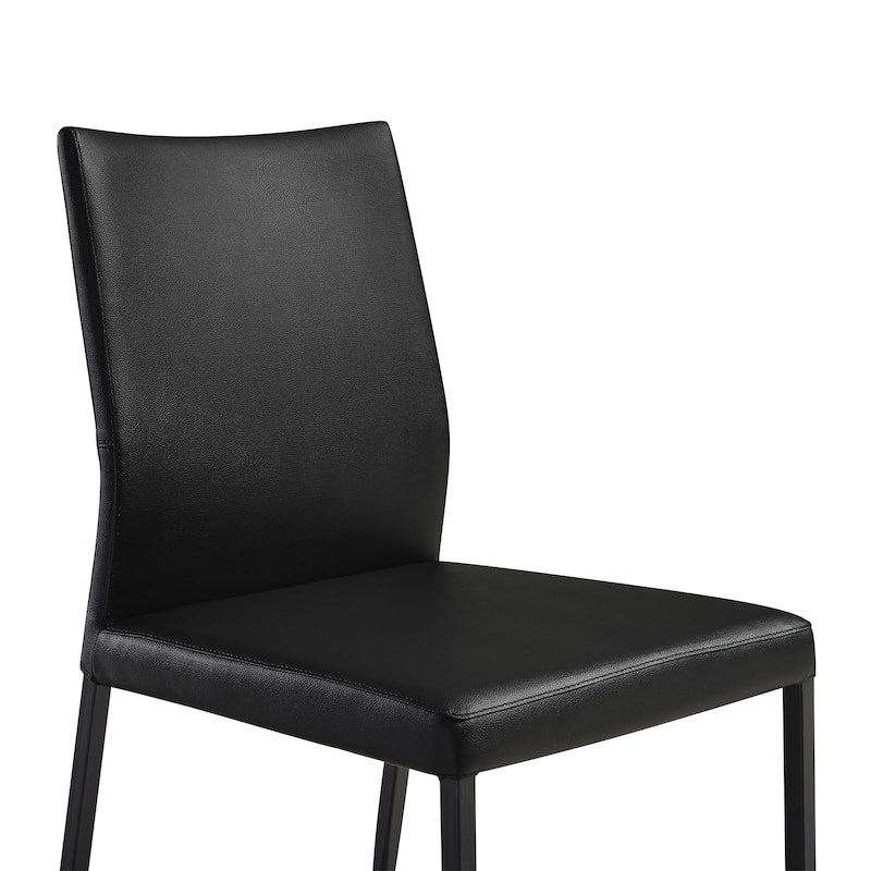 Kash Faux Leather Upholstered Parsons Dining Chairs - Set of 2