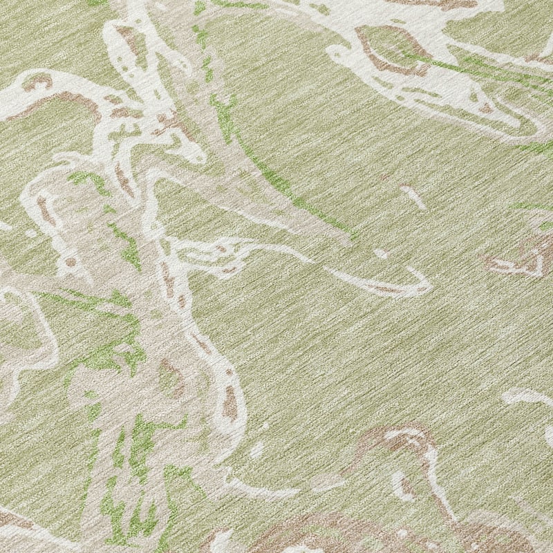 HomeRoots Abstract Transitional Rectangle Outdoor Rug