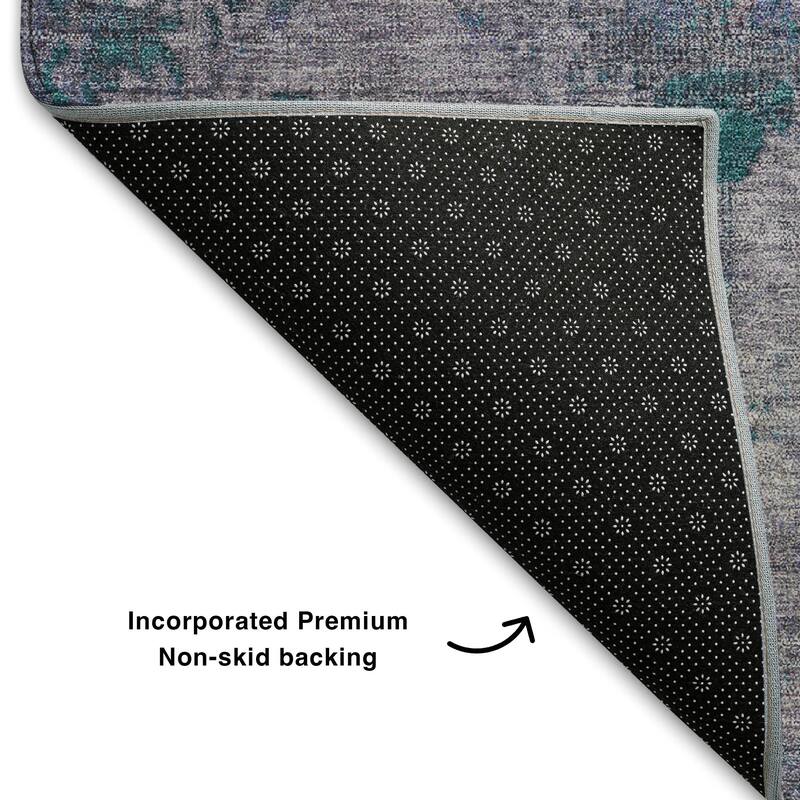 Premium Washable Super Soft Vintage Traditional Mayfield Rug