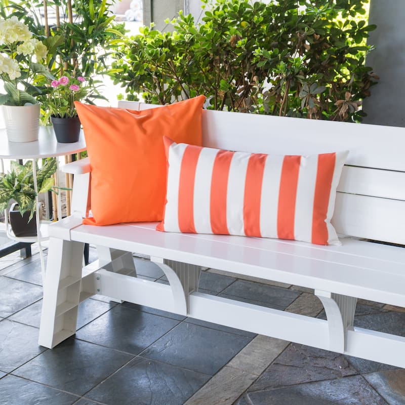 Olivia Striped Outdoor Throw Pillow