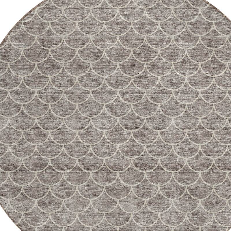 HomeRoots Geometric Transitional Rectangle Outdoor Rug