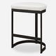 preview thumbnail 4 of 6, Uttermost Ivanna White Counter Stool - 14.5"D x 18"W x 26"H