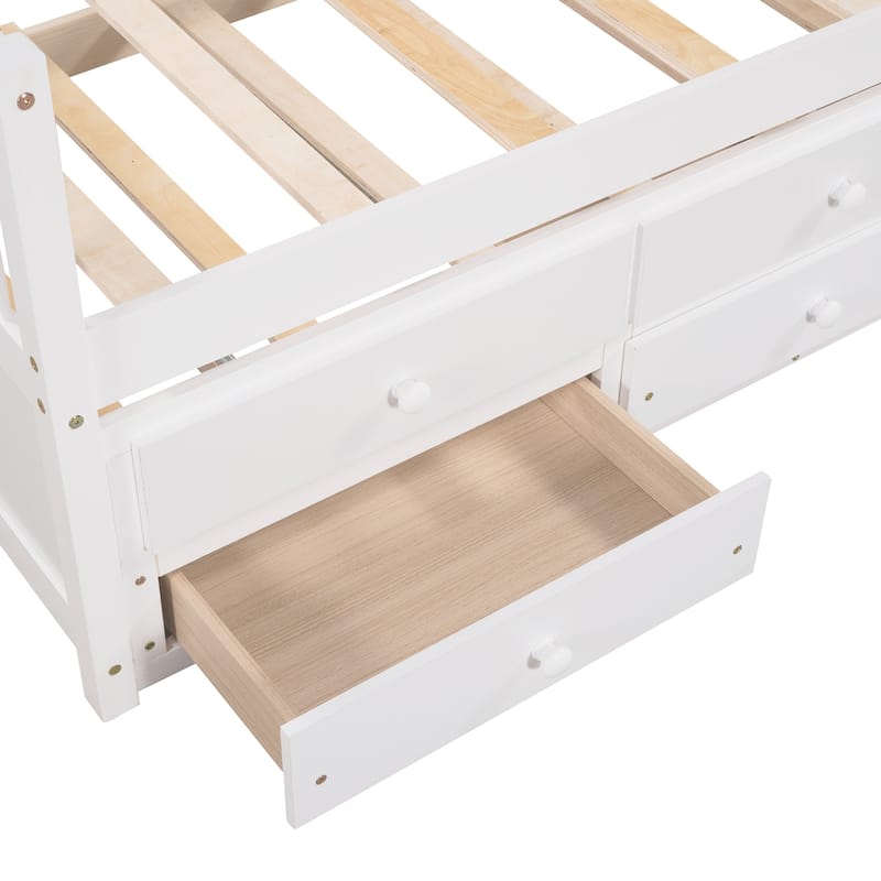 Daybed with Trundle and Drawers, Twin Size