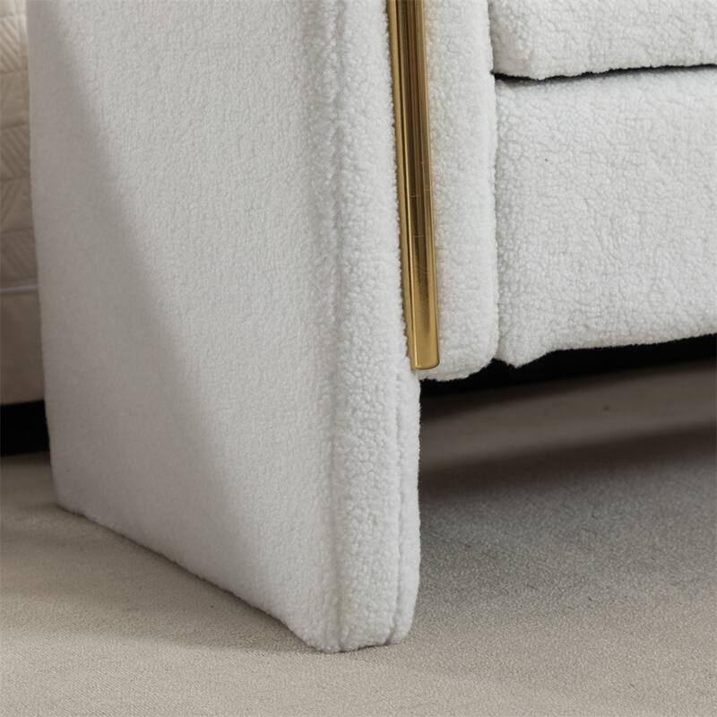 Storage Bench Bedroom Bench With Gold Metal Trim Strip For Living Room