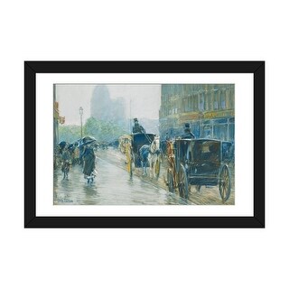 iCanvas quot Horse Drawn Cabs New York 1891 quot by Childe Hassam Bed Bath
