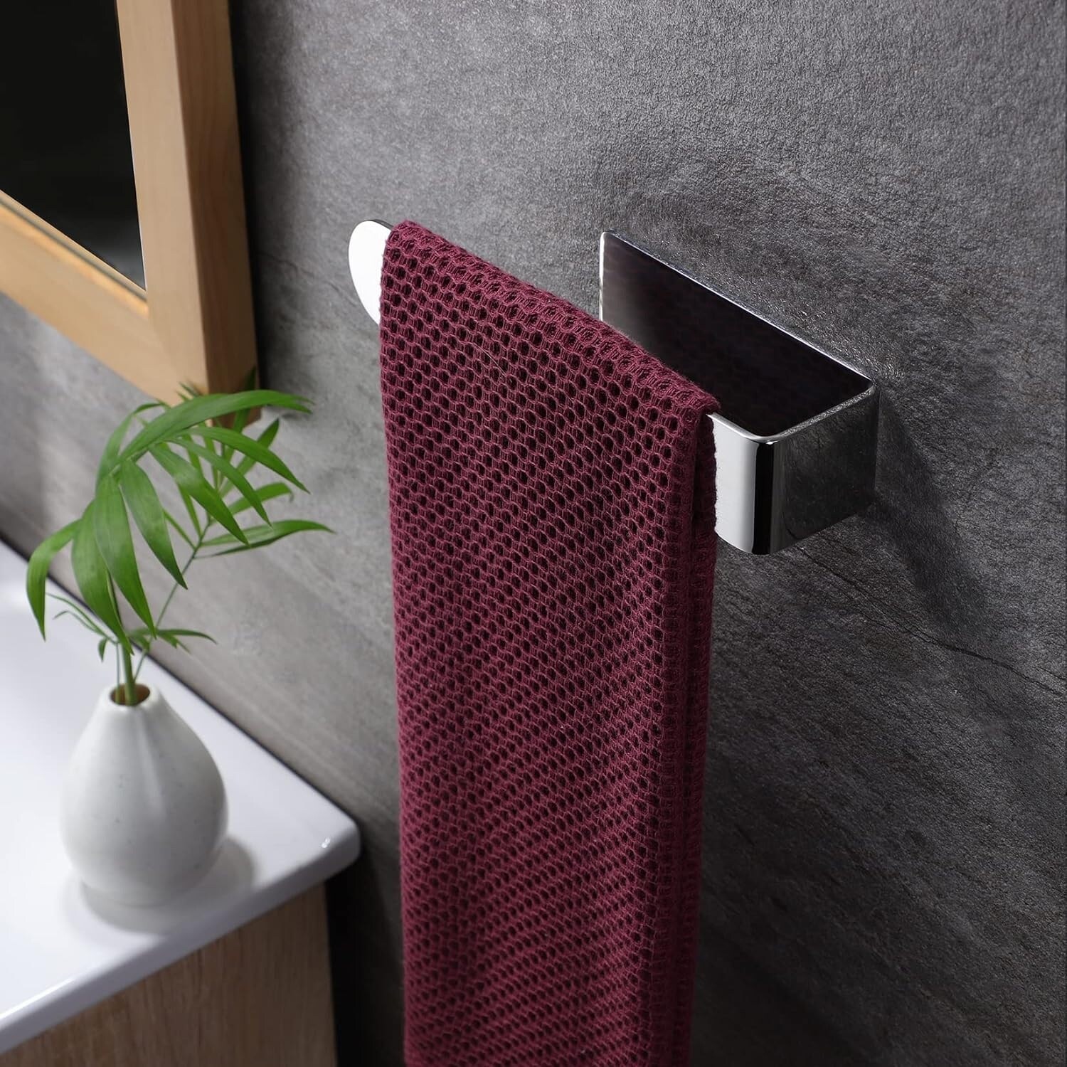 Hand Towel Holder Towel Ring Self Adhesive Towel Bar for Bathroom or Kitchen Wall Bed Bath Beyond 39865054