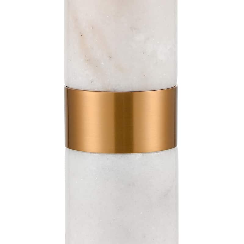 Atlas Lighting Sureshot 15'' High 1-Light Table Lamp - Aged Brass - 15 inch High