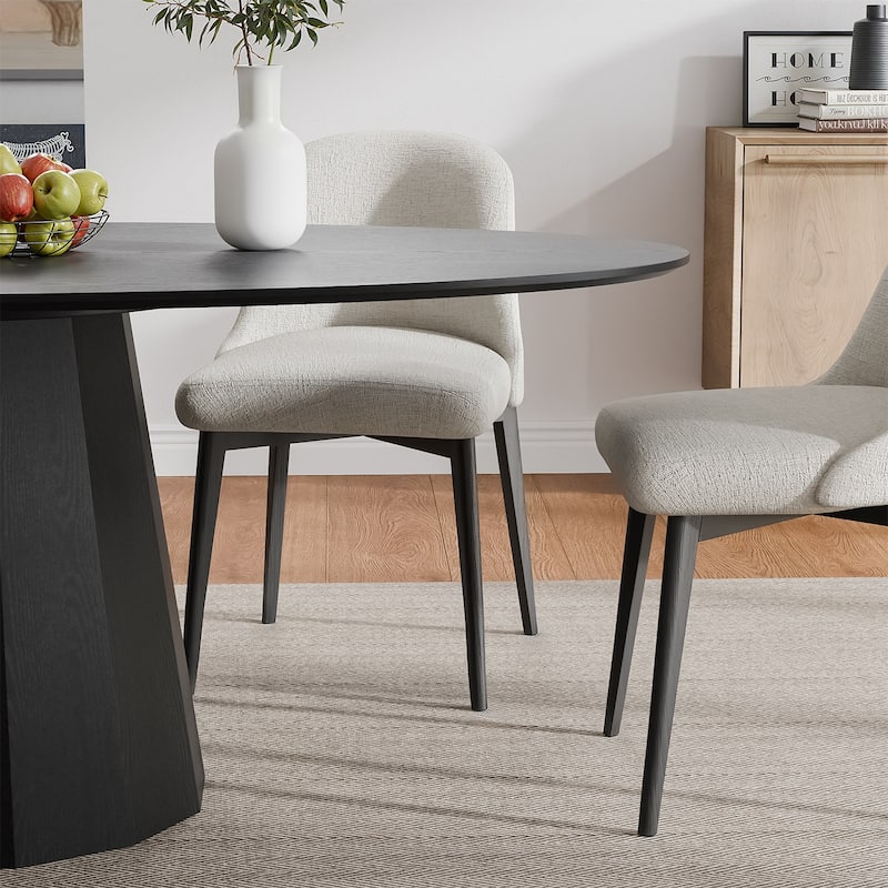 Dovelina Modern Round Wooden Dining Table