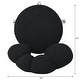 preview thumbnail 56 of 78, Criss Cross Chair with Wheels, Teddy Fabric Home Office Chair, 360°Swivel Height Adjustable Swivel Vanity Chair - N/A