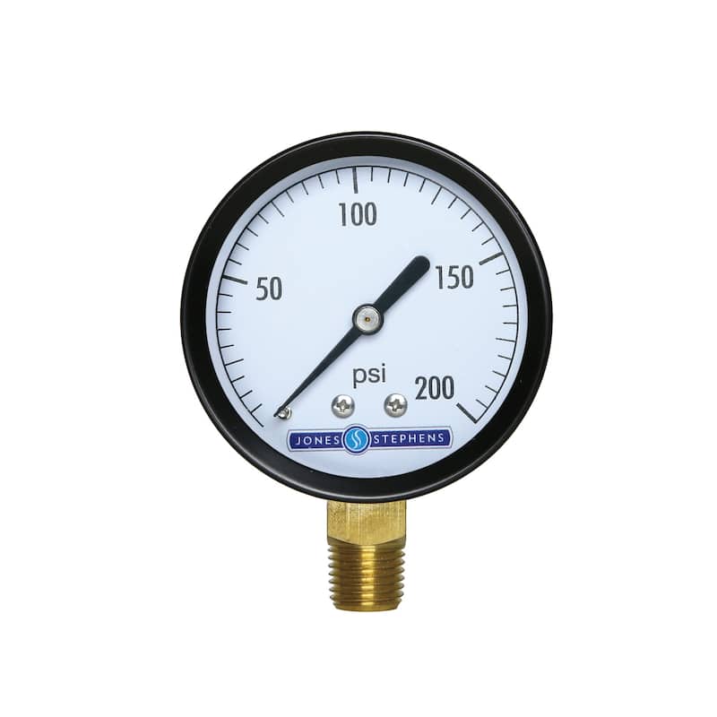 Jones Stephens G61200 2-1/2" 200 PSI Pressure Gauge - Natural