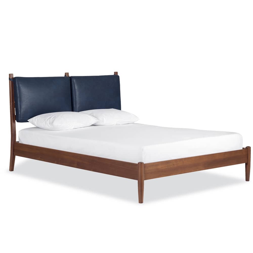 Poly & Bark Truro Bed Frame with Leather Cushions