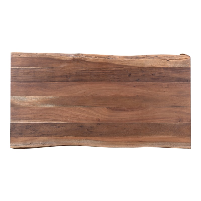 NADAAL STUDIOS Herald, Scandinavian Coffee Table Rectangular Shape Solid Acacia, Natural Finish