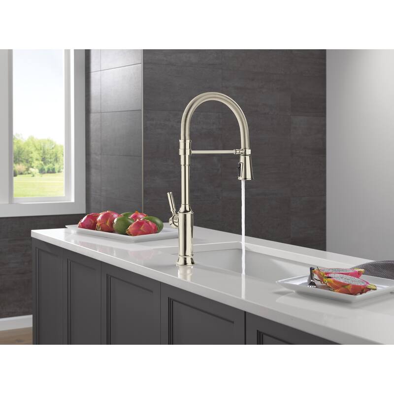 Delta 9684-DST Renaldi 1.8 GPM Single Hole Pre-Rinse Kitchen Faucet