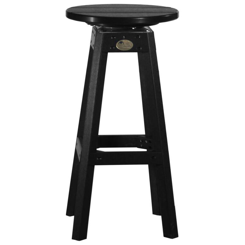 Poly Lumber Bar Stool - Black