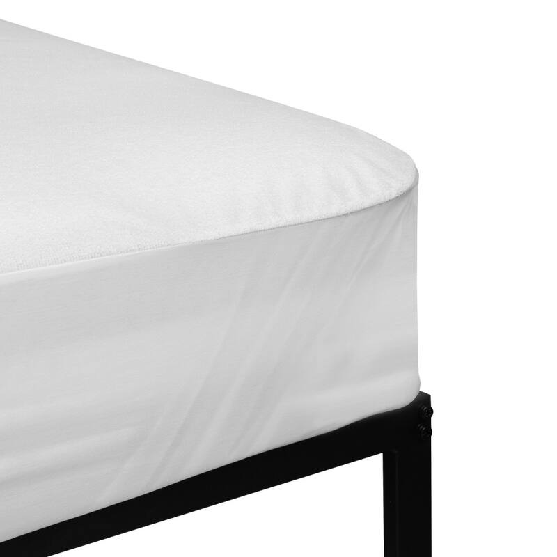 Premium Hypoallergenic Waterproof Mattress Protector - Vinyl Free - White