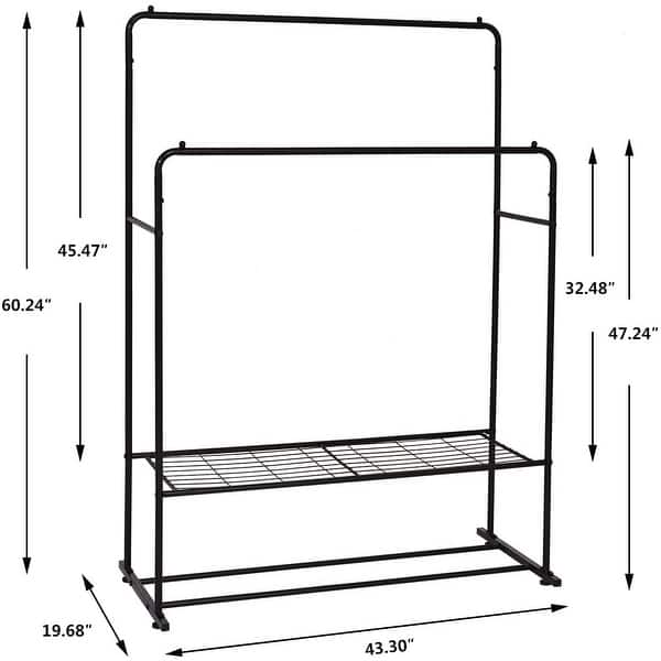 Stand Up Hanging Robe Rack Garment Rack Freestanding Hanger Bedroom Clothing Hanging Rack - Bed ...
