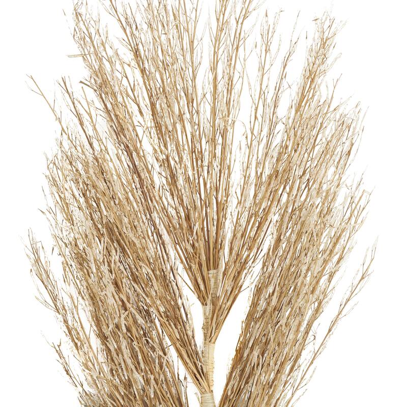 Dried Plant Palm Leaf Tall Home Decor Natural Foliage with Grass - Brown - Roche River Decor