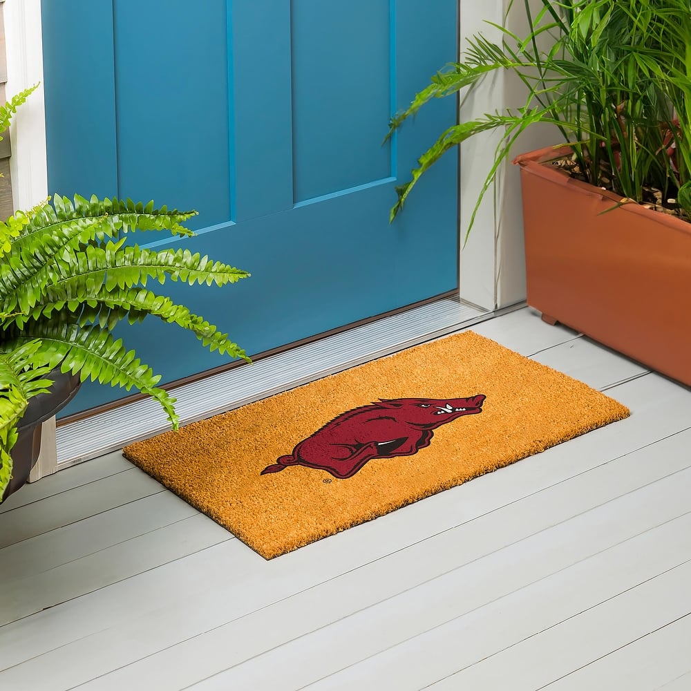 University of Arkansas Full Color Indoor/Outdoor Coir Mat