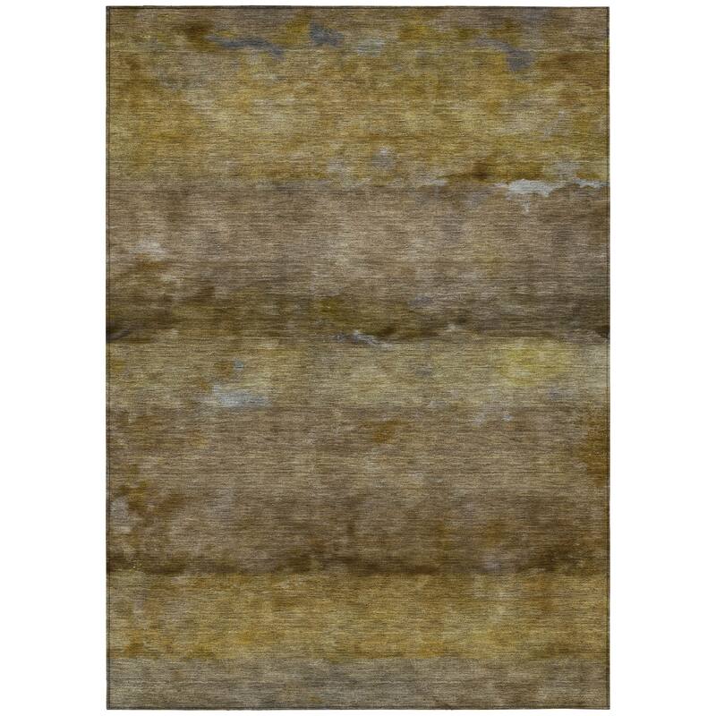 Machine Washable Indoor/ Outdoor Contemporary Ombre Chantille Rug