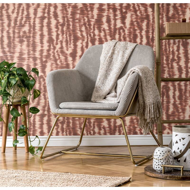 Fine Decor Hartmann Burgundy Stripe Texture Wallpaper