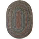 preview thumbnail 2 of 27, Rhody Rug Katie Indoor/ Outdoor Braided Area Rug Dark Taupe - 10' x 13' Oval