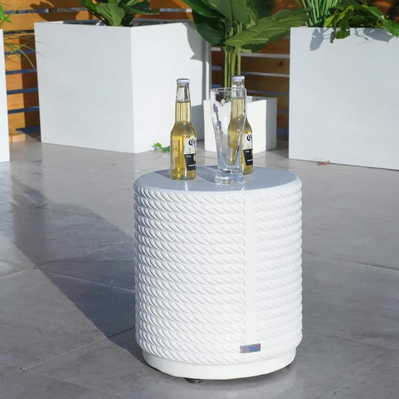 3-piece Outdoor Aluminum Sofa Set with Sponge-filled Cushion and Coffee Table