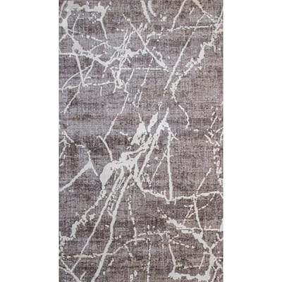 Bashian Fletcher Beige Contemporary Area Rug