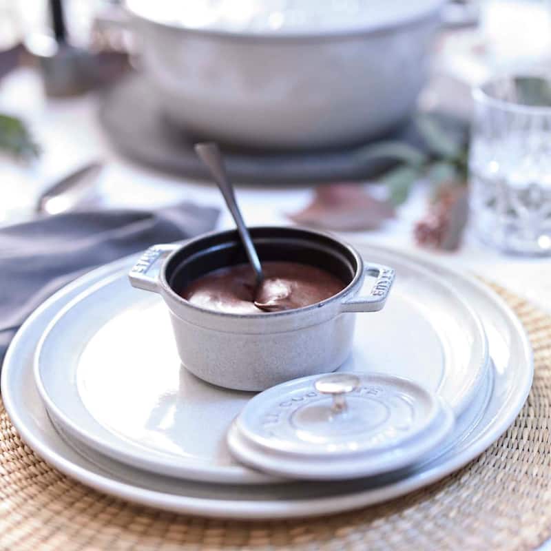 STAUB Cast Iron 0.25-qt Mini Round Cocotte