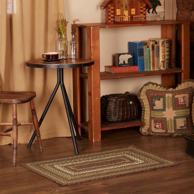 Tea Cabin Jute Rug Rect w/ Pad 24x36 - 2' x 3' - 2' x 3' - Green
