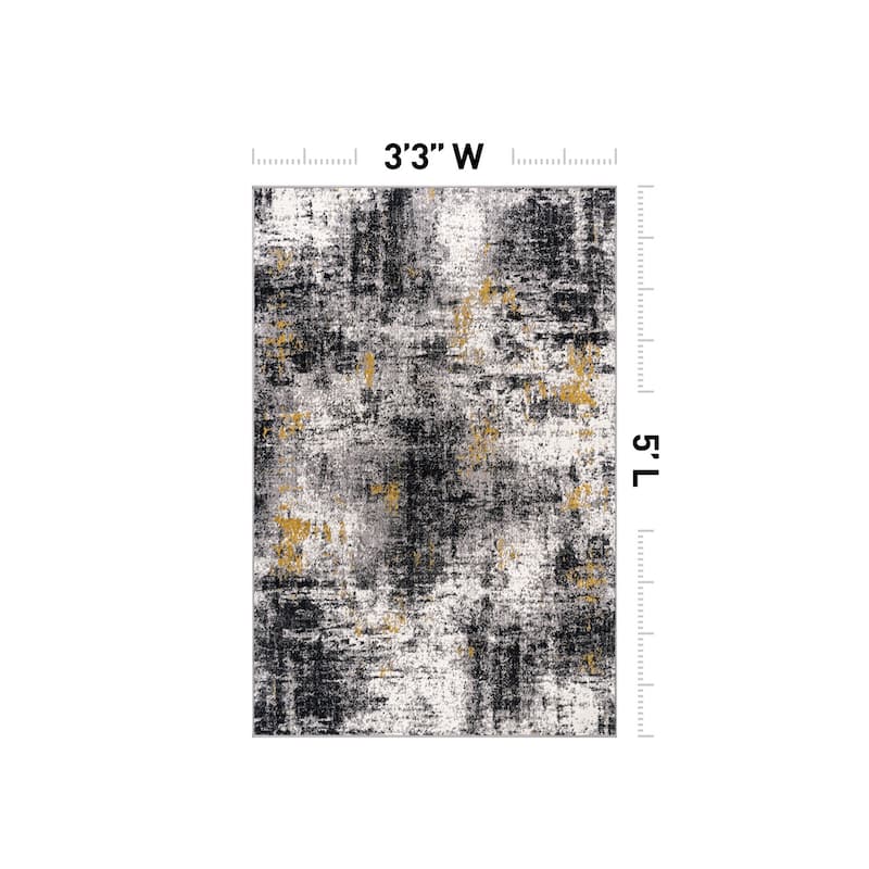 World Rug Gallery Adare Contemporary Abstract Area Rug