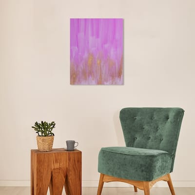 Wynwood Studio Canvas Abstract Purple Reign Purple and Light Magenta Modern & Contemporary Wall Art Canvas Print