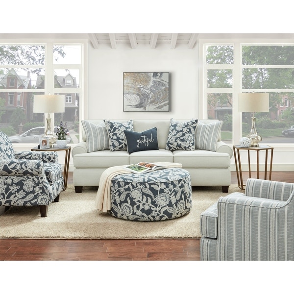 Round arm sofa best sale slipcover