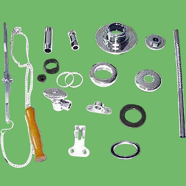 High Tank Toilet Parts Chrome Polished Solid Brass