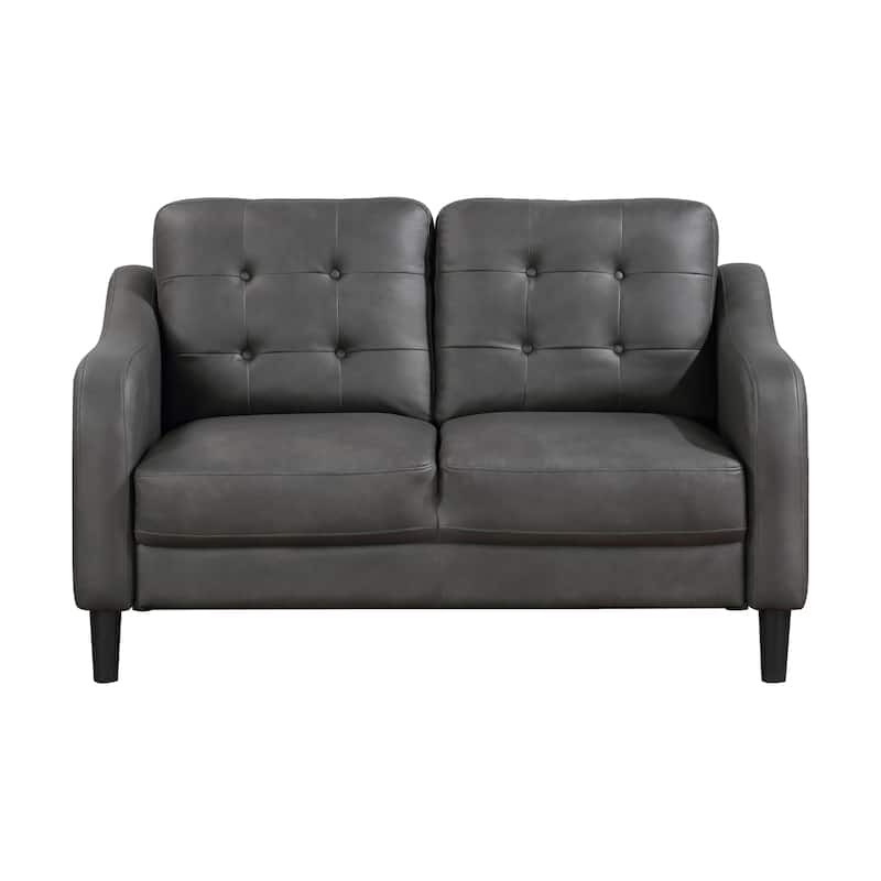 Reagan Polished Microfiber 3-Piece Living Room Sofa Set
