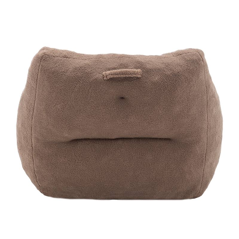 Teddy Fabric Bean Bag Chair, High Density Foam Bean Bag Sofa, Comfy Fluffy Lazy Sofa Chair Living Room, Bedroom