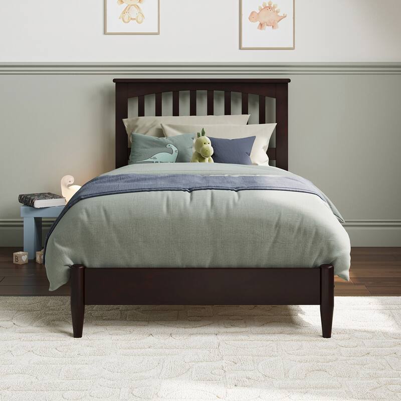 Becket Solid Wood Low Profile Platform Bed