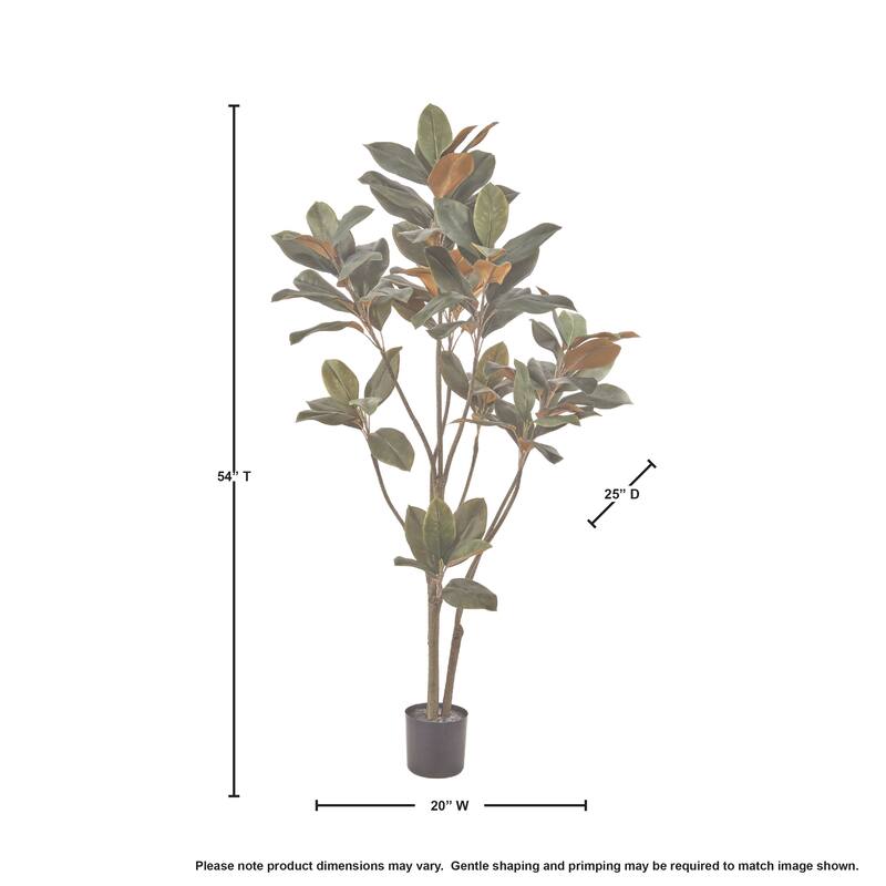 4' Potted Magnolia Leaf Tree