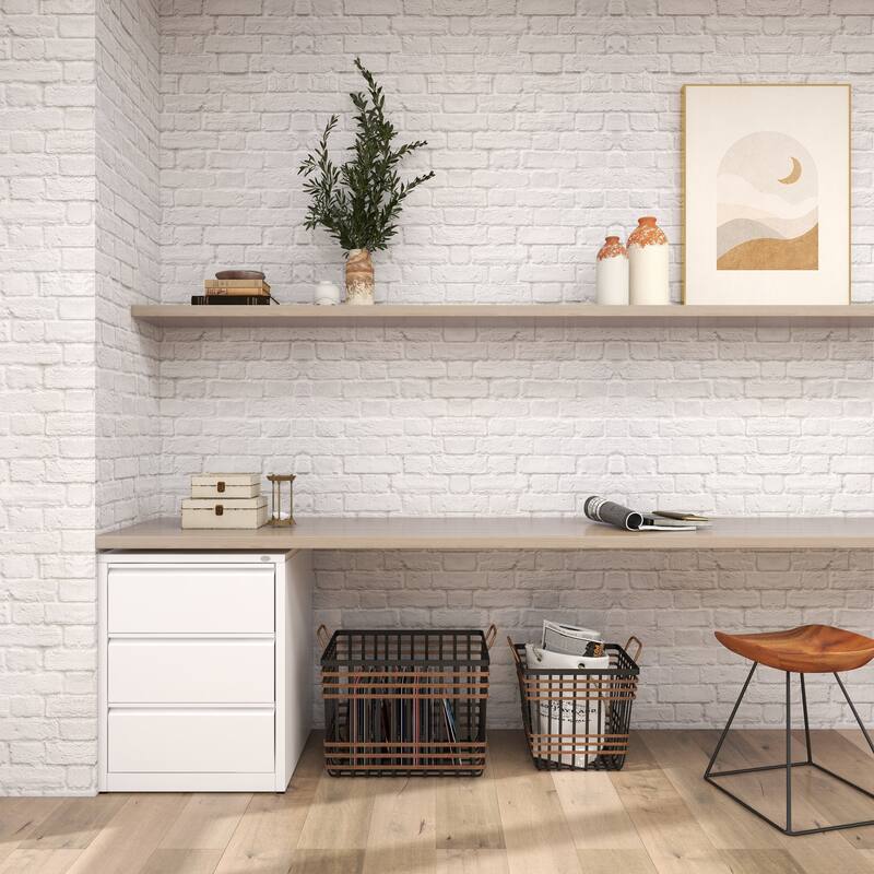 Black Seagrass Decorative and Functional Storage Basket with Handles (Set of 2)