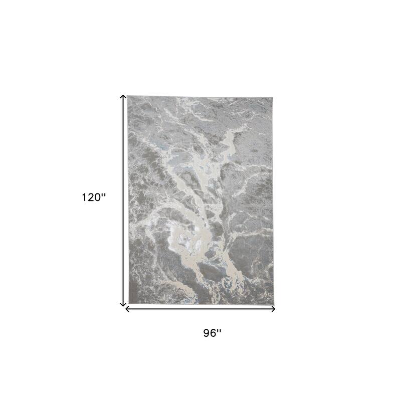 Texo Abstract Modern Woven Soft Durable Area Rug By HomeRoots - 120' X '96' X '0.39
