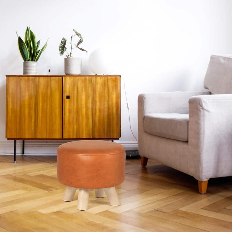Adeco Foot Rest Ottoman Pet Stool