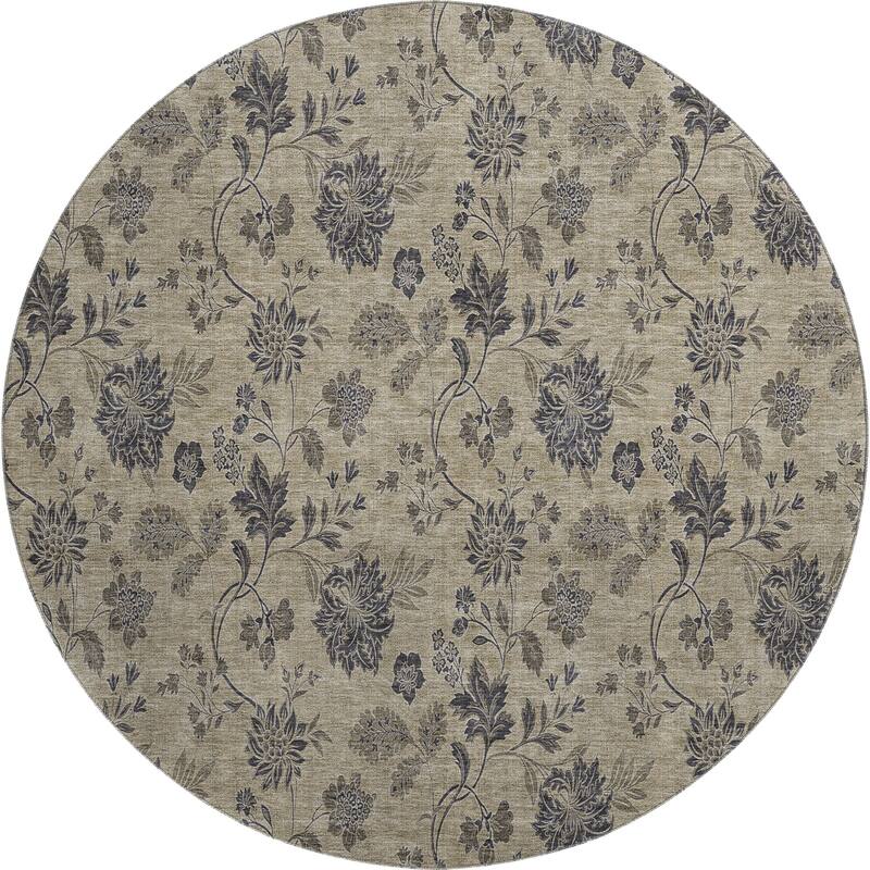 Premium Washable Super Soft Floral Borderless Mayfield Rug