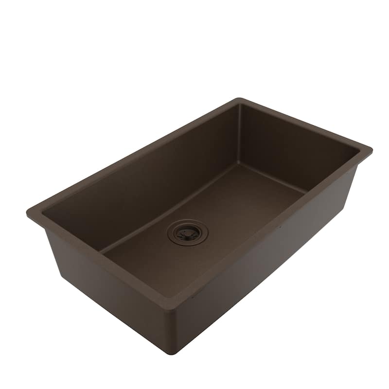Karran Undermount 32.5 in. Large Single Bowl Quartz Kitchen Sink