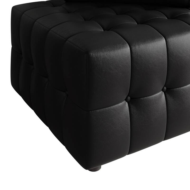 CraftPorch 9-Piece Elegance Button-Tufted PU Upholstered