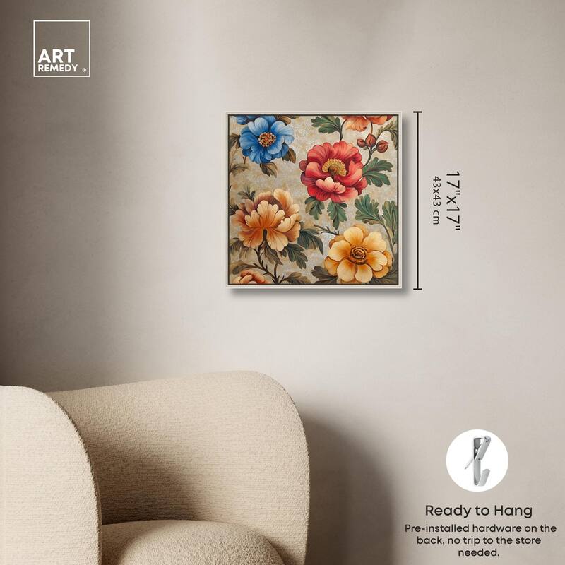 Golden Gardenia I Canvas by Art Remedy