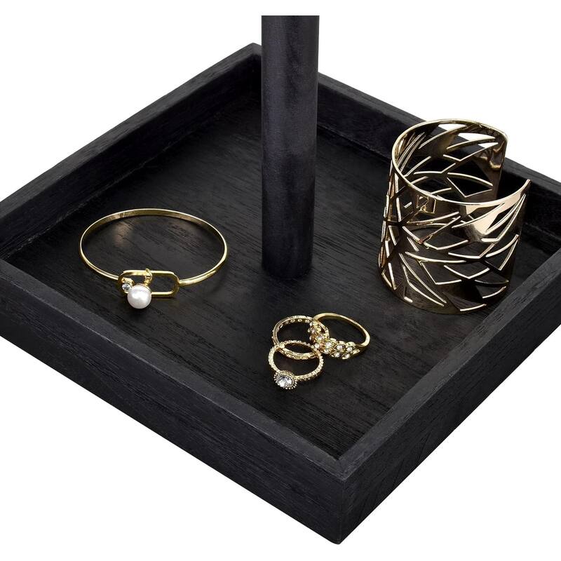 Wooden Rotating Jewelry Organizer - S