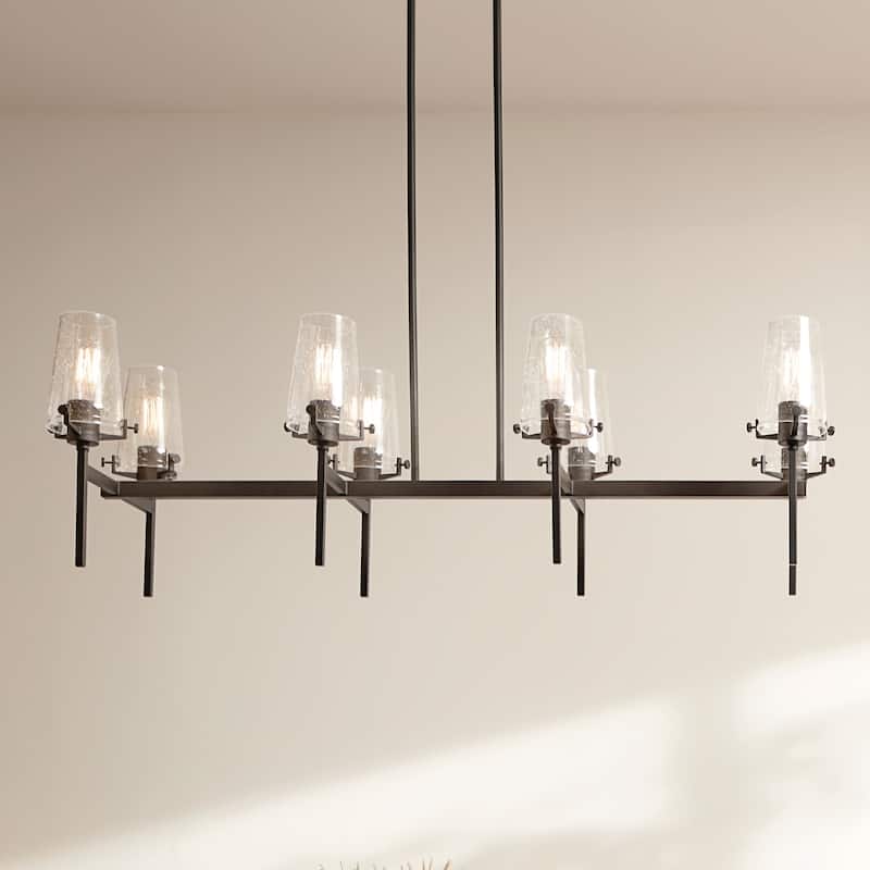 Kichler Lighting Alton 46 inch 8-Light Linear Chandelier Black