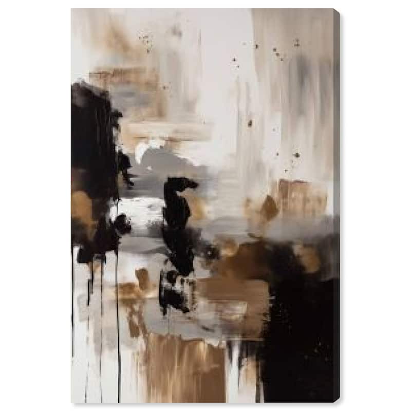 Wynwood Studio Abstract The Knight Jumps Over Black and Modern & Contemporary Wall Art Canvas Print